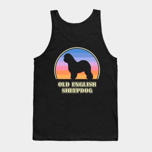 Old English Sheepdog Vintage Sunset Dog Tank Top